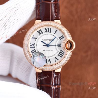 Cartier Ballon Bleu De Citizen watch Double Diamond Bezel